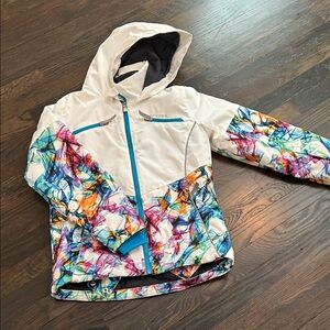 Colorful Hooded Jacket with Abstract Design